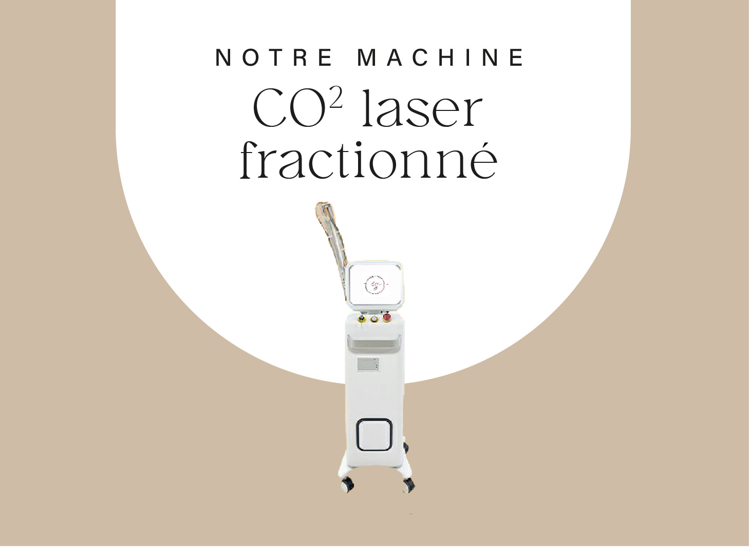 CO2 laser fractionné Appareil de resserrement vaginal et de traitement de la peau