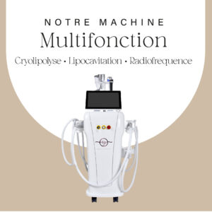 machine multifonction cryolipolyse lipocavitation radiofréquence