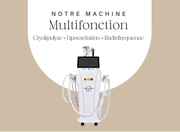 machine multifonction cryolipolyse lipocavitation radiofréquence