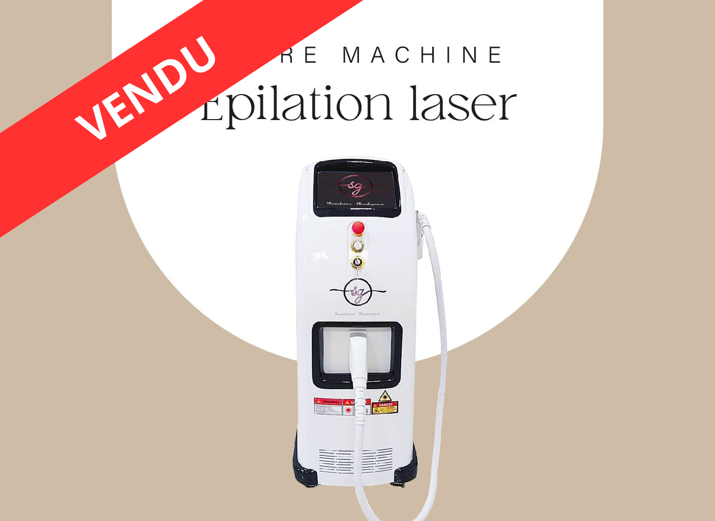 machine épilation laser d'occasion vendue